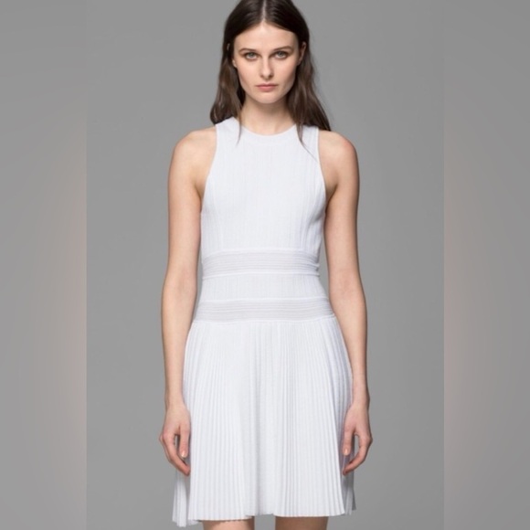 open lace back dress Women Size L Theory Gray Solid Pleated Center Knit Maxi Dress – VIDA STYLE  SHOP